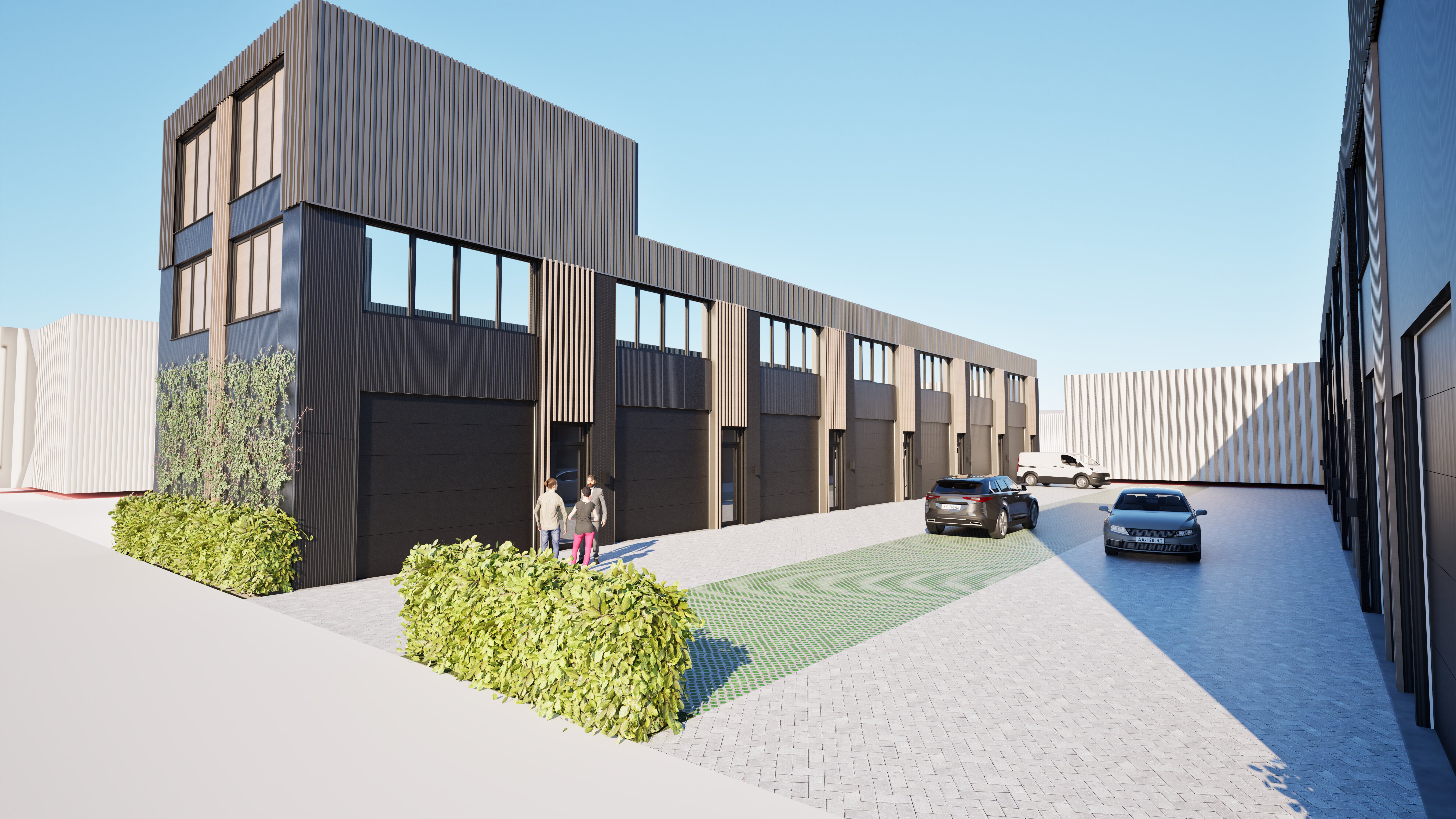 De Hofman bedrijfsunits - vooraanzicht entree